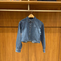韓國 Marithe Francois Girbaud W Crop Denim Shirt【MD177】