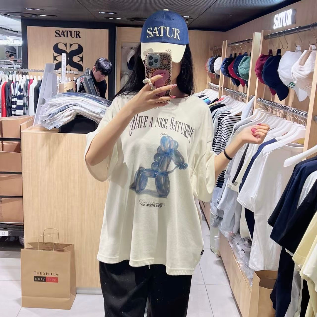 韓國 Satur New Year Red Horse Edition T-shirt【SR318】
