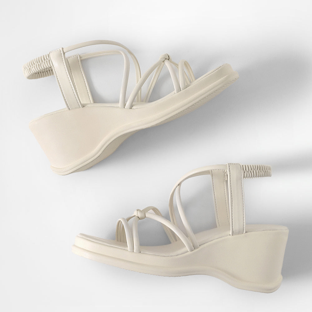 韓國 Chaakan Daphne Strap Wedge Heel Slingback Sandals【CN012】