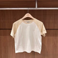 韓國 Marithe Francois Girbaud W Small Regular Logo Raglan Crop Tee【MD237】
