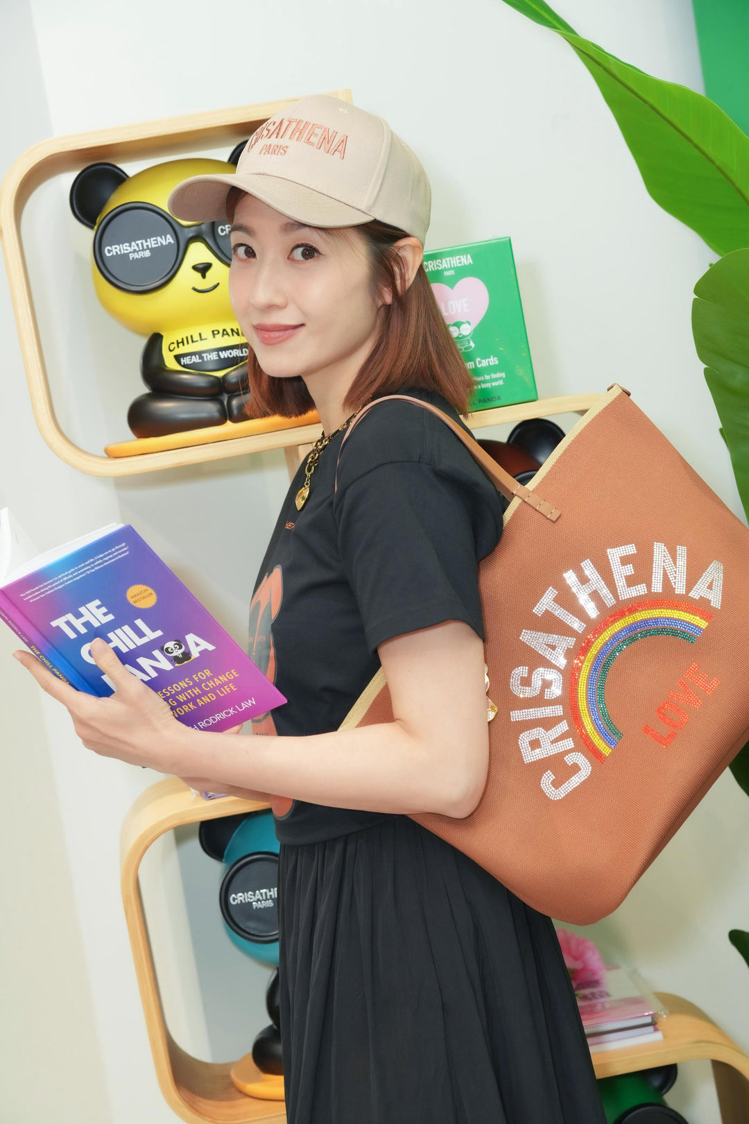 Crisathena Glam RainBow Love Large Tote Bag【SM169】