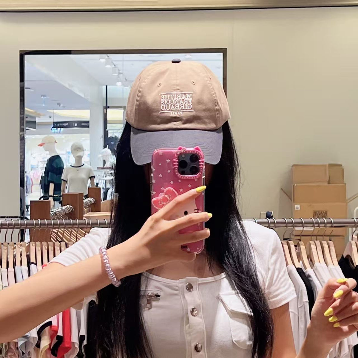 韓國 Marithe Francois Girbaud Small Classic Logo 6panel Color Block Cap【MD339】