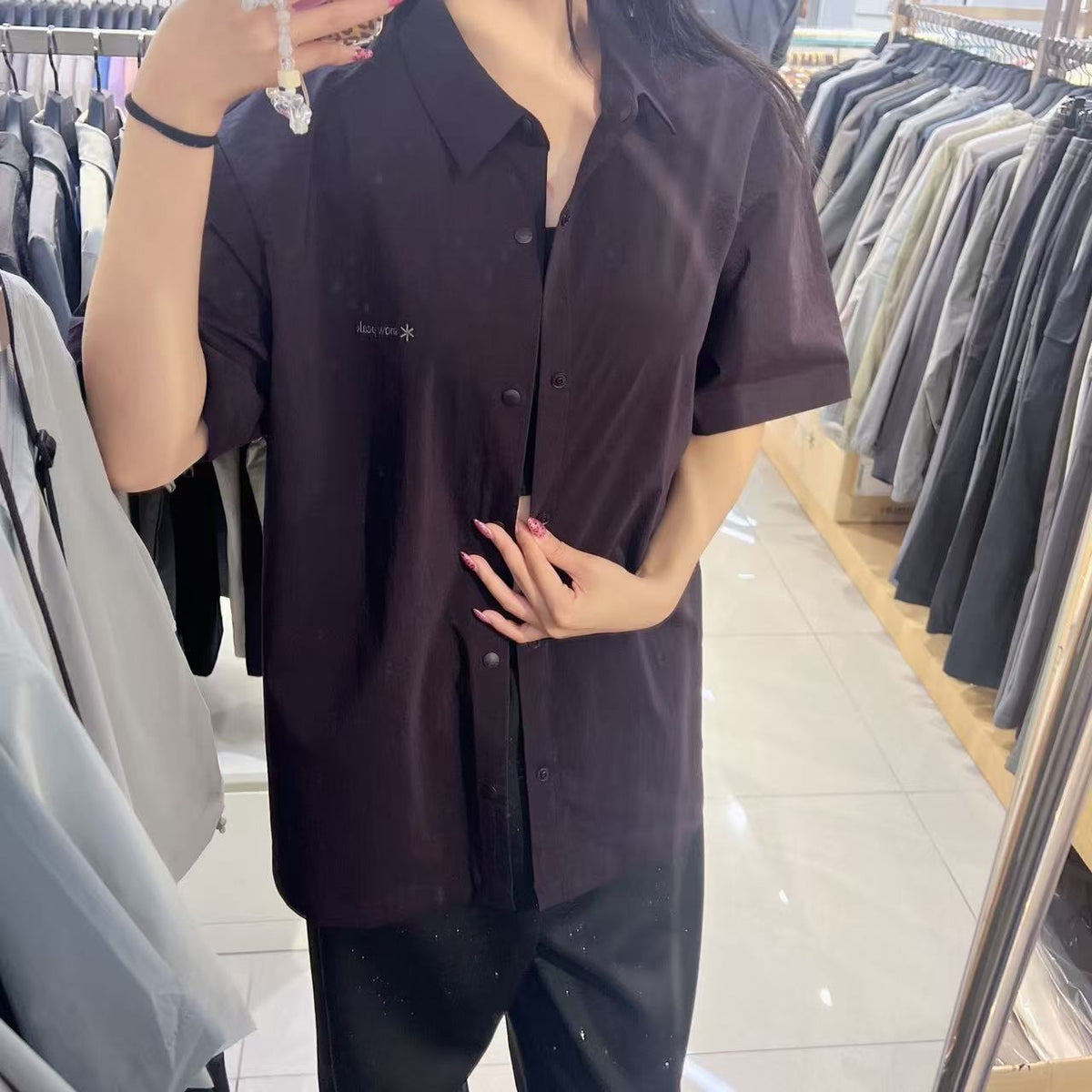 韓國 Snowpeak Root Short Sleeve Shirt (防水防曬面料)【SN142】