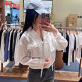韓國 Marithe Francois Girbaud W Crop Sheer Jacket【MD211】