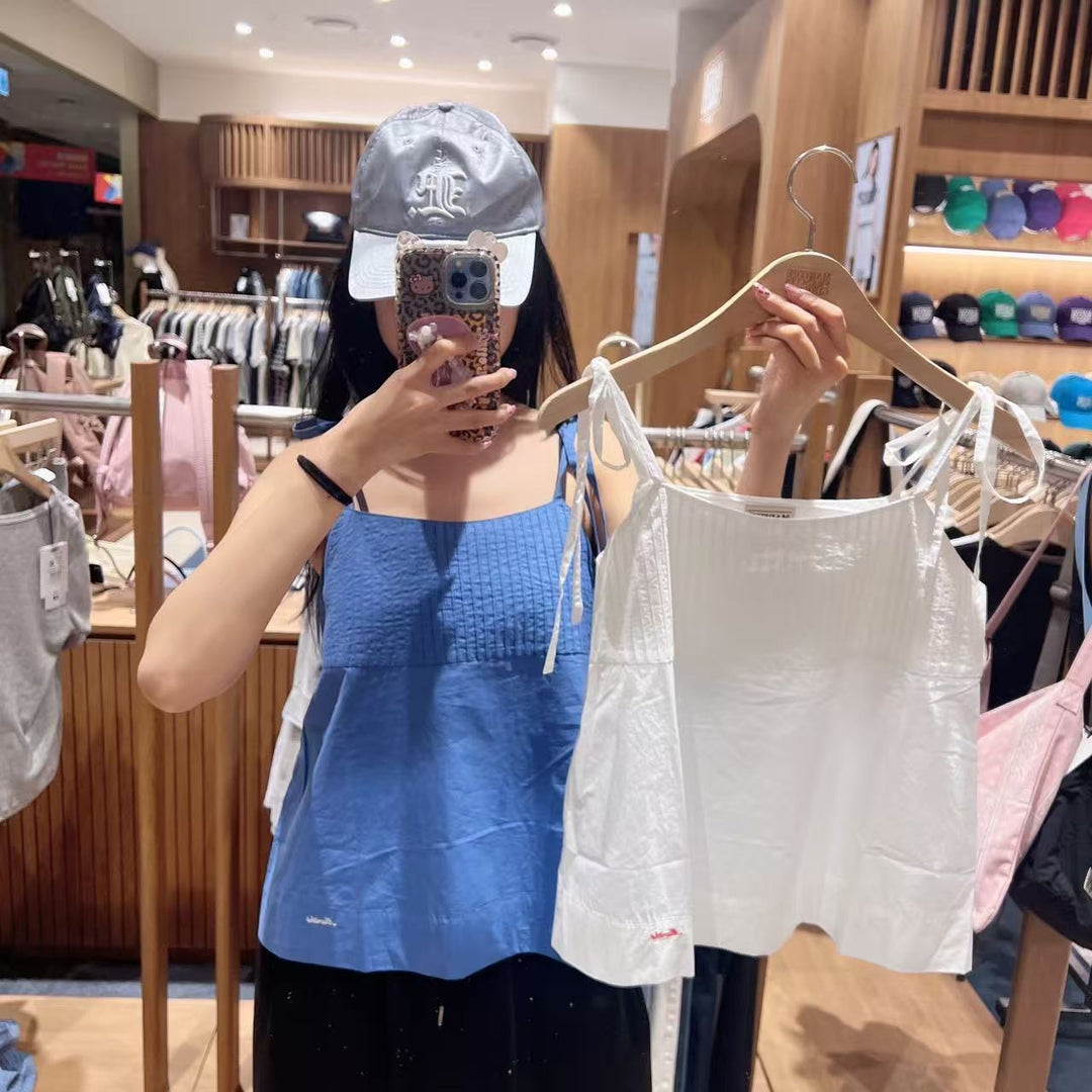 韓國 Marithe Francois Girbaud W Pintuck Camisole Blouse【MD317】