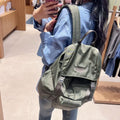 韓國 Marithe Francois Girbaud Classic Logo Metal Buckle Backpack【MD113】