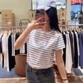 韓國 Marithe Francois Girbaud W Classic Logo Crop Tee【MD149】