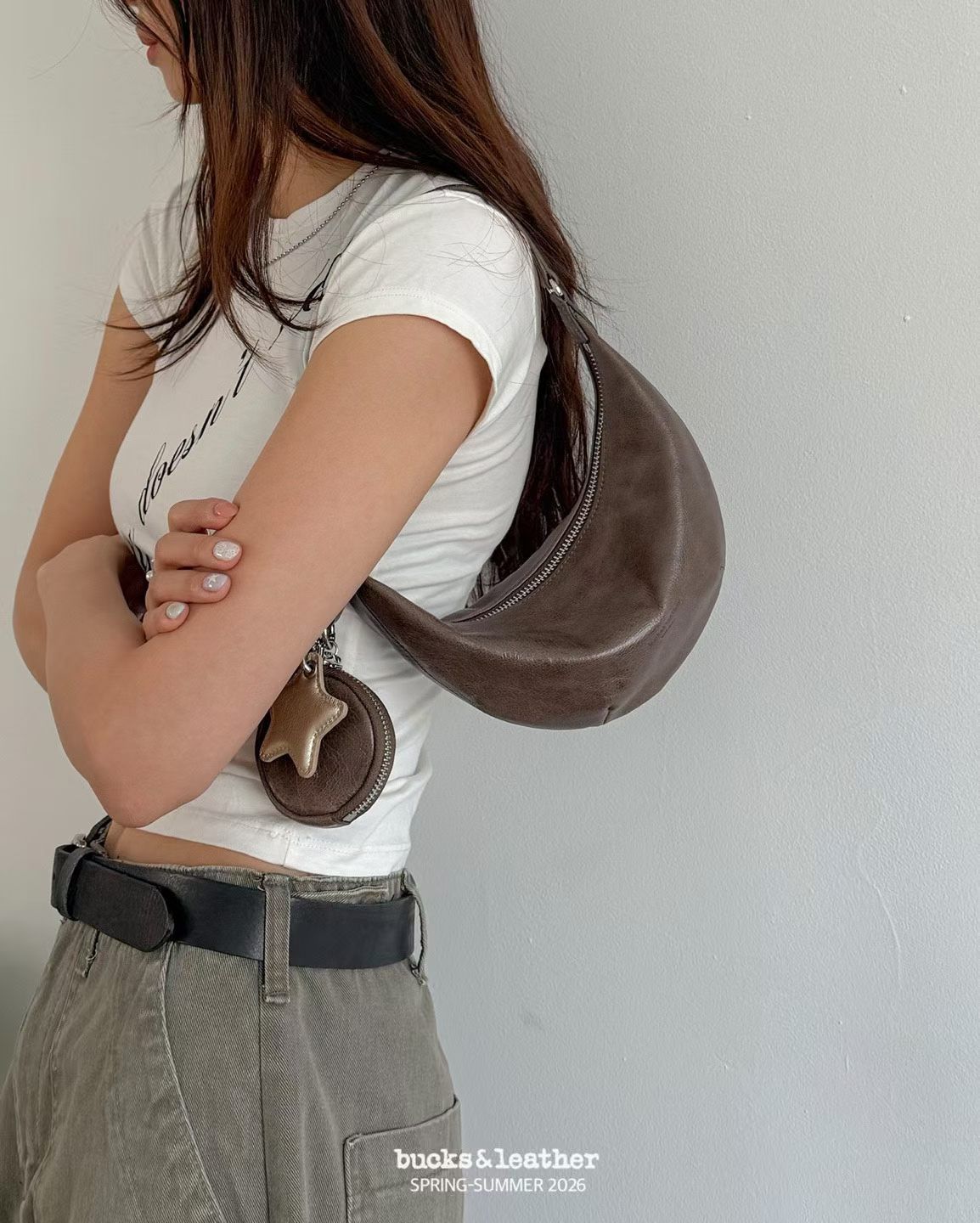 韓國 Bucks & Leather 26SS 可愛迷你月牙包【SM2294】