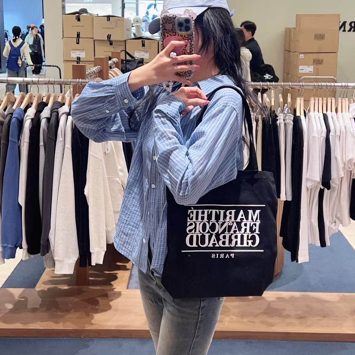 韓國 Marithe Francois Girbaud Classic Logo Eco Bag【MD009】