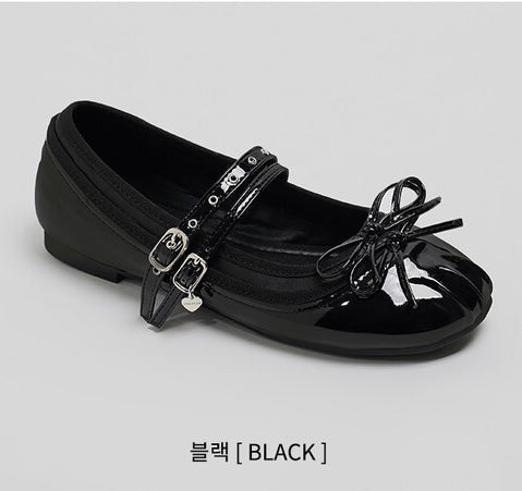 韓國 Chaakan Kitsch Ribbon Mary Jane Flats【CN056】