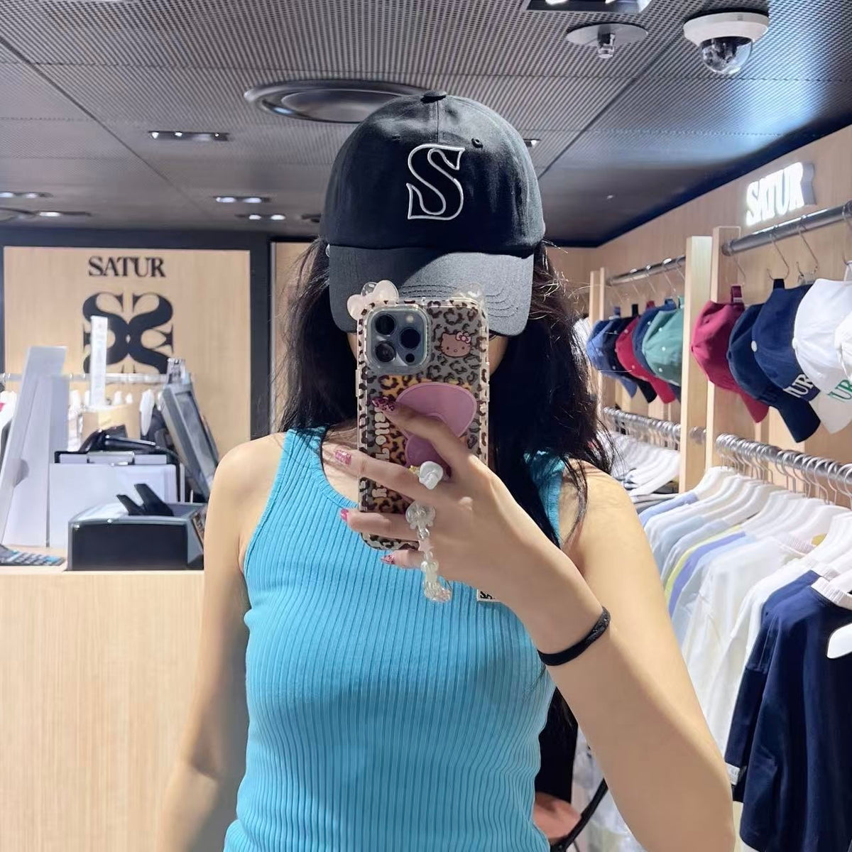 韓國 Satur S Logo Vintage Casual Ball Cap【SR358】