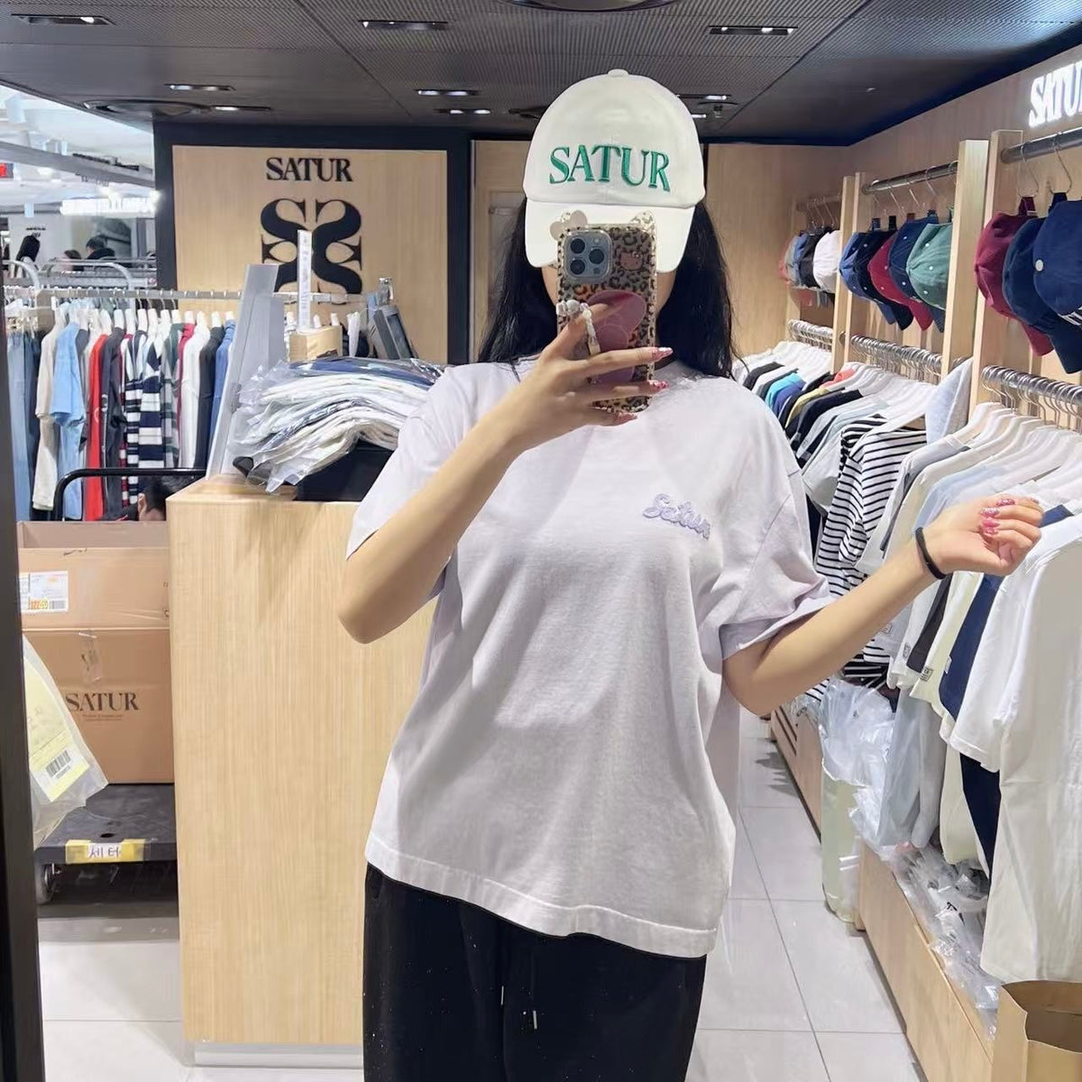 韓國 Satur T-Shirt (男女同款)【SR313】