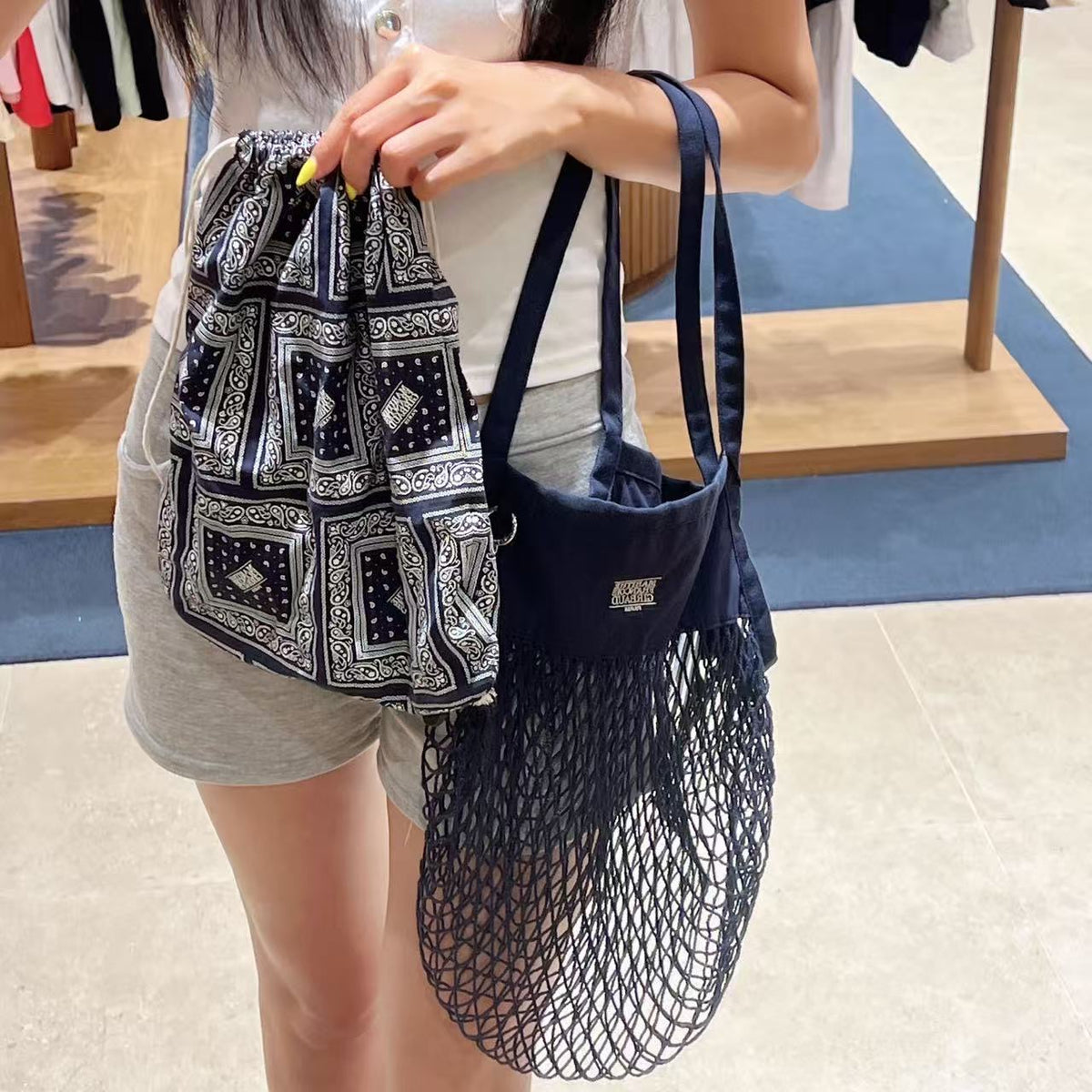 韓國 Marithe Francois Girbaud Bandana Net Bag【MD338】