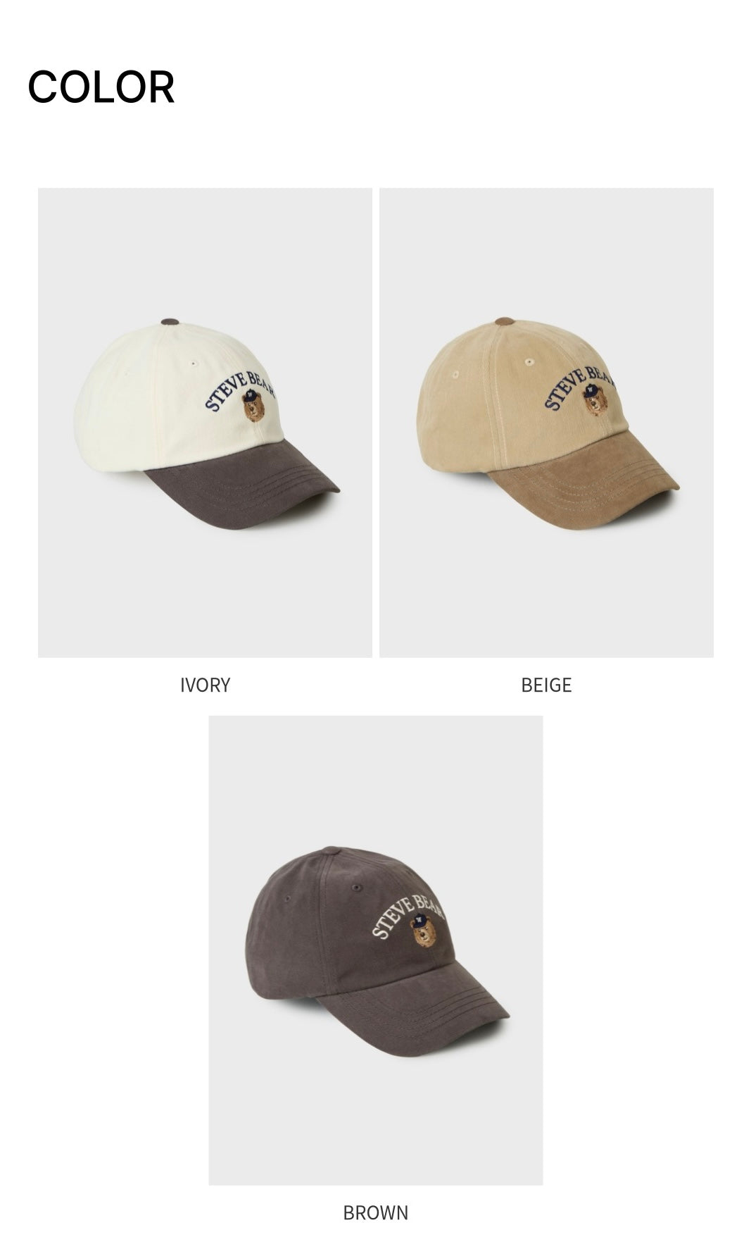 韓國 WhoAU Steve Head Embroidery Ball Cap【WA086】