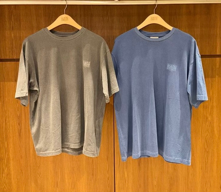 韓國 Marithe Francois Girbaud Outline Classic Logo Dyeing Oversized Tee【MD205】