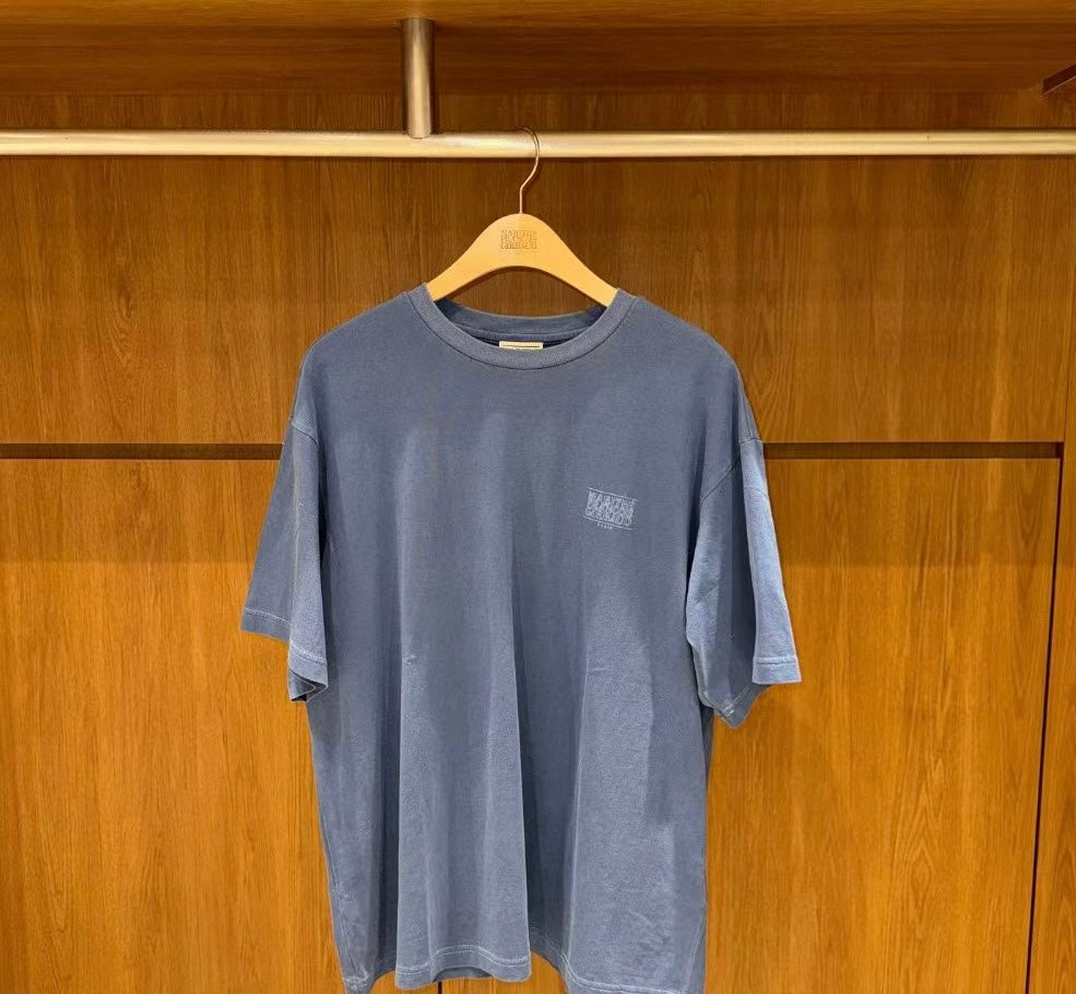 韓國 Marithe Francois Girbaud Outline Classic Logo Dyeing Oversized Tee【MD205】