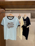 韓國 Marithe Francois Girbaud Vintage Logo Ringer Tee【MD248】