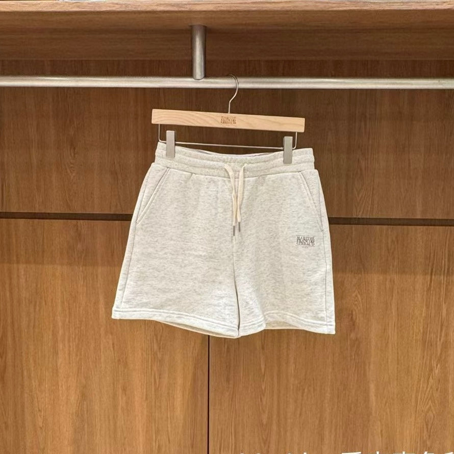 韓國 Marithe Francois Girbaud W Vintage Classic Logo Sweat Shorts【MD202】