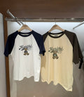 韓國 Marithe Francois Girbaud Doodle Graphic Raglan Tee【MD267】