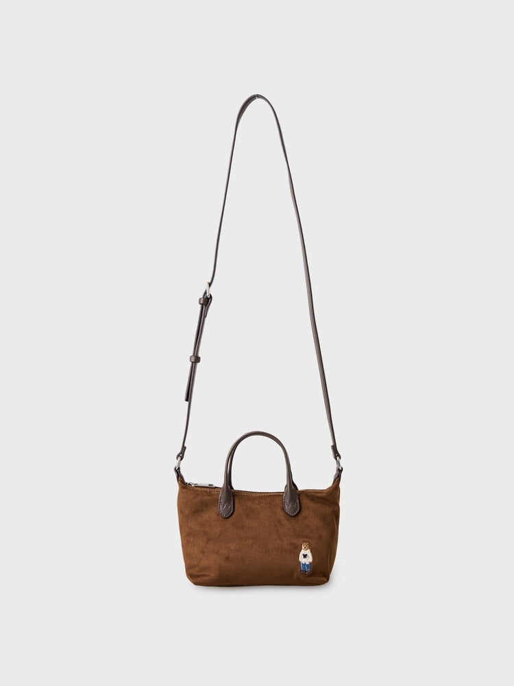韓國 WhoAU Steve Synthetic Suede Mini Cross Bag【WA089】