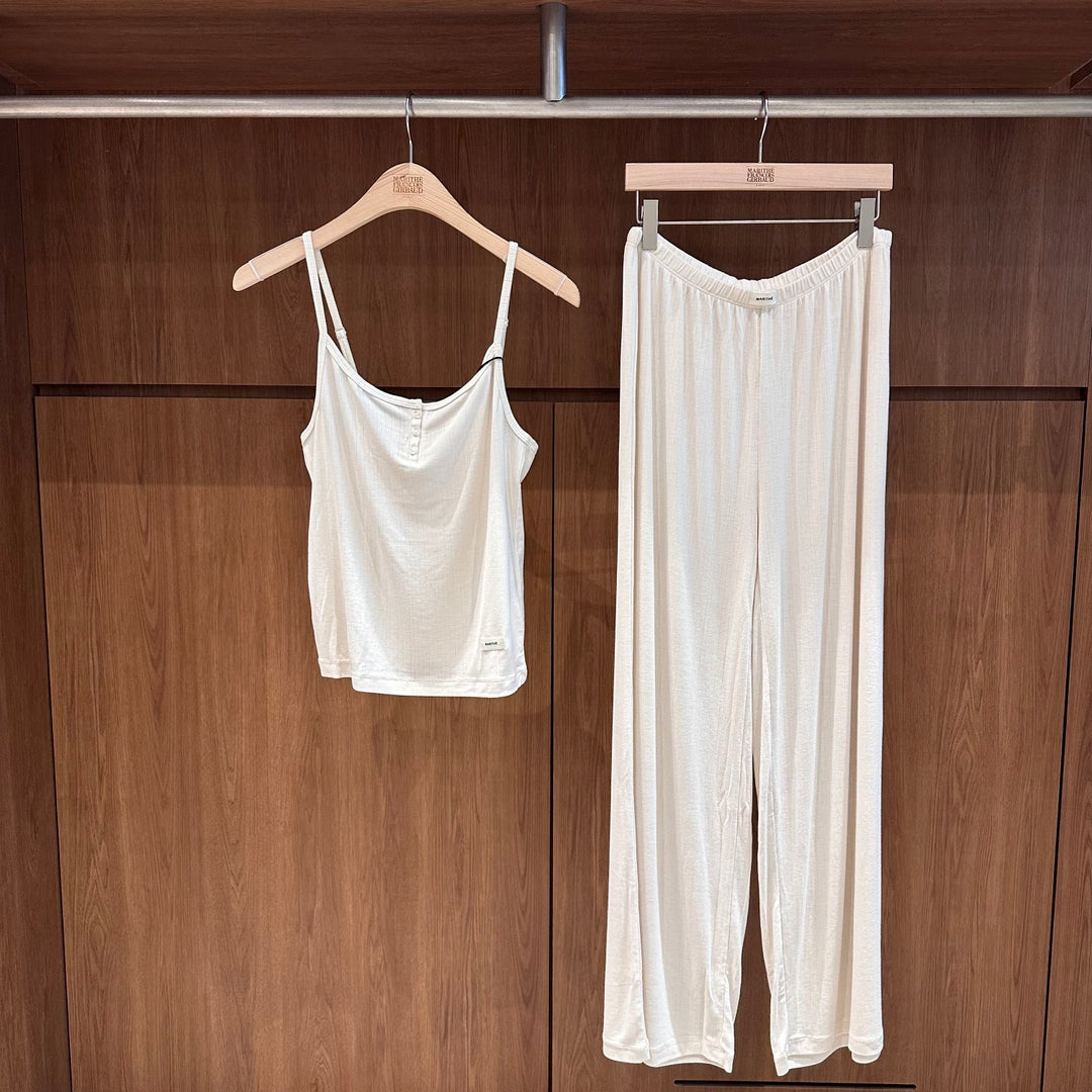 韓國 Marithe Francois Girbaud Underwear W Pointelle Cami Lounge Set【MD328】