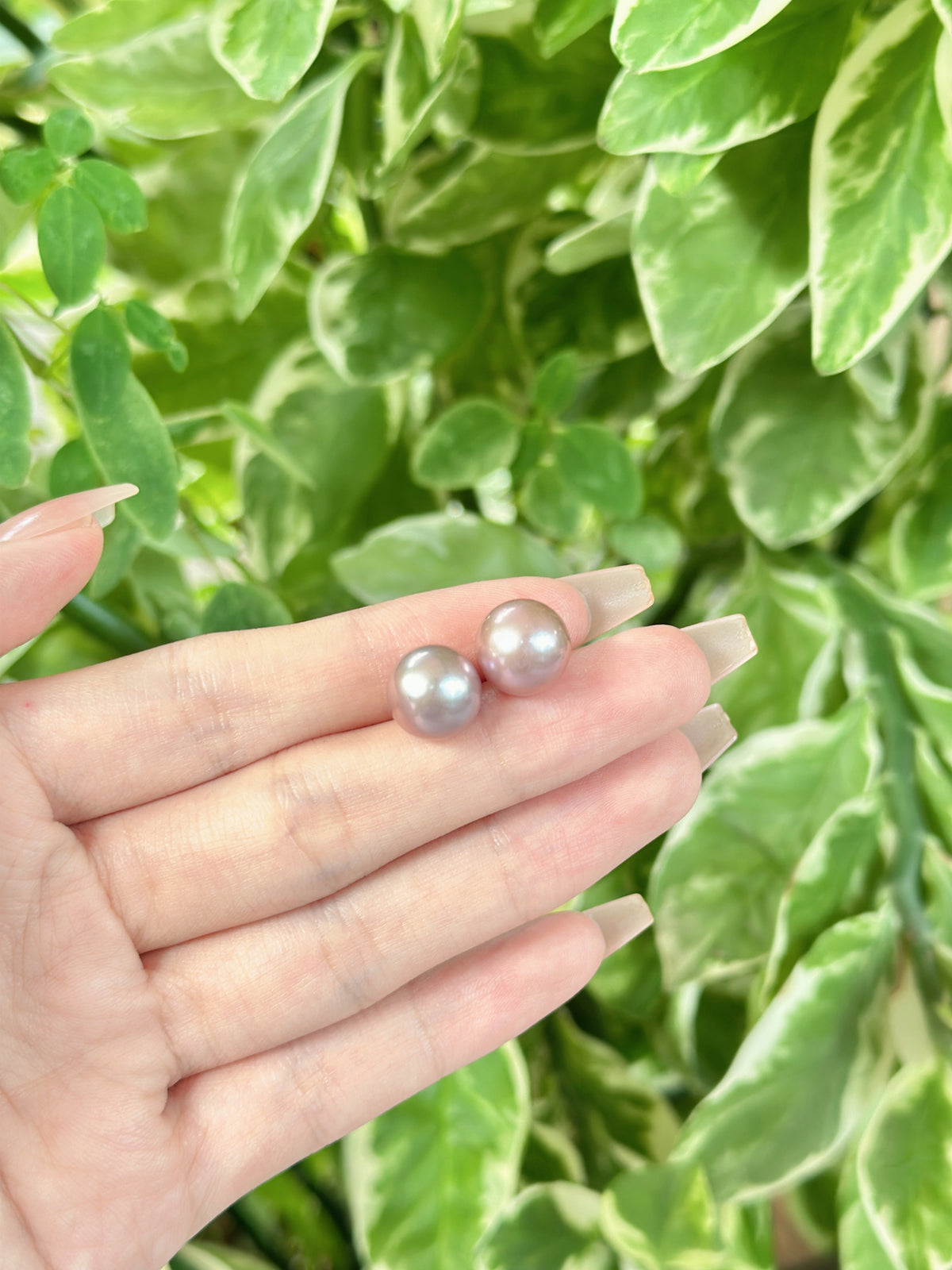 【母親節優惠 - 現 貨】925銀+淡水愛迪生單珠耳釘11-12mm【ST321】