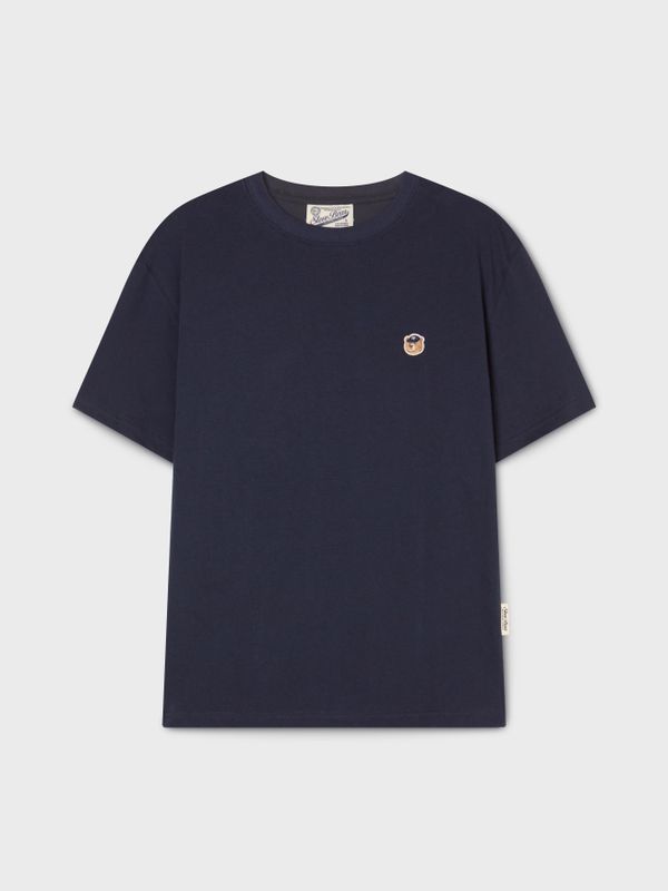 韓國 WhoAU Unisex Steve Head Patch T-shirt【WA266】