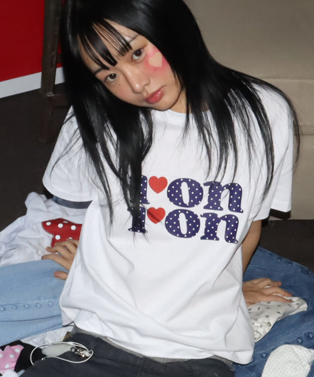 韓國 Ronron Pattern Logo Basic Fit T Shirt【RR025】