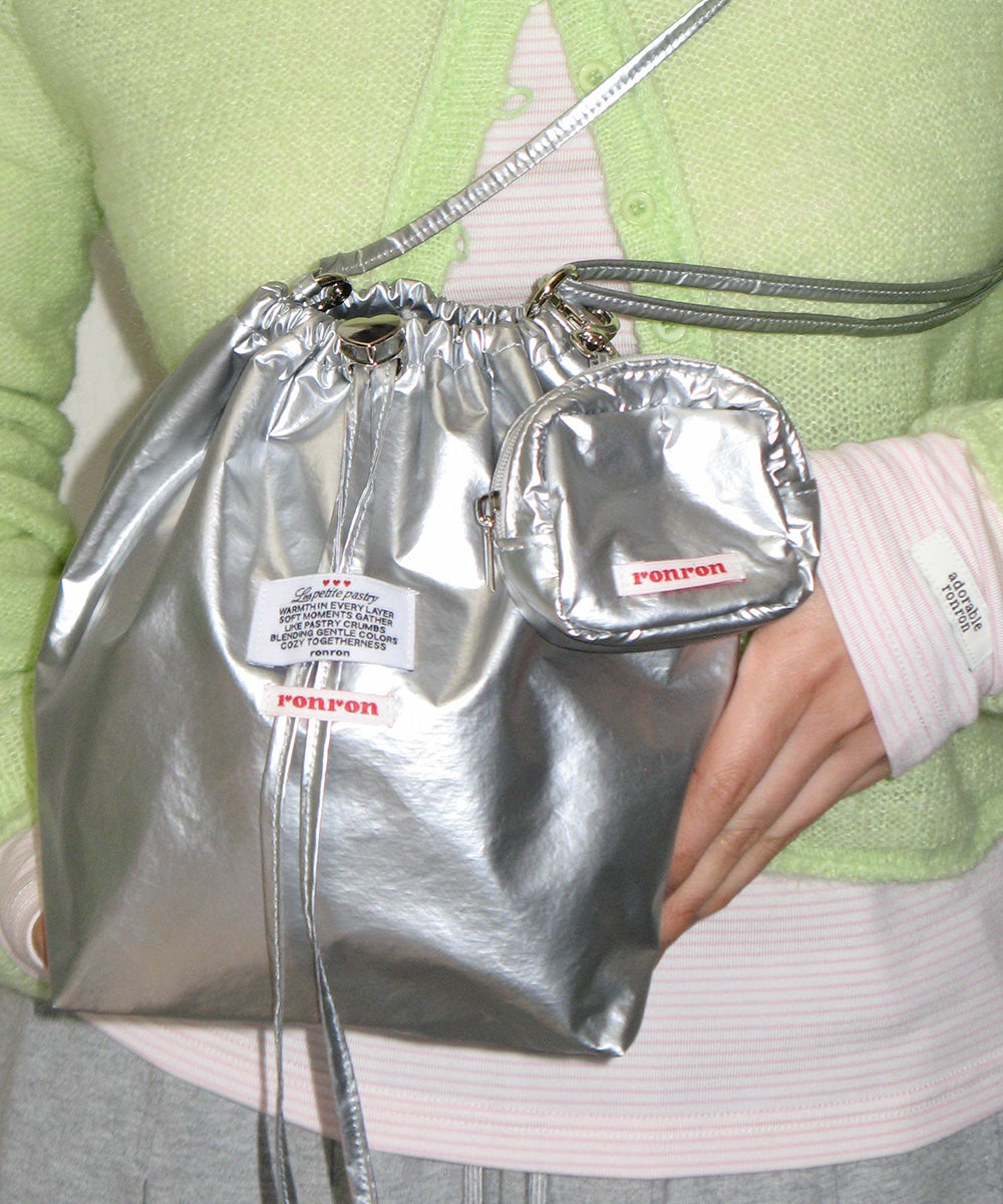 韓國 Ronron Mini Bag Keyring Set Drawstring Bag【RR054】