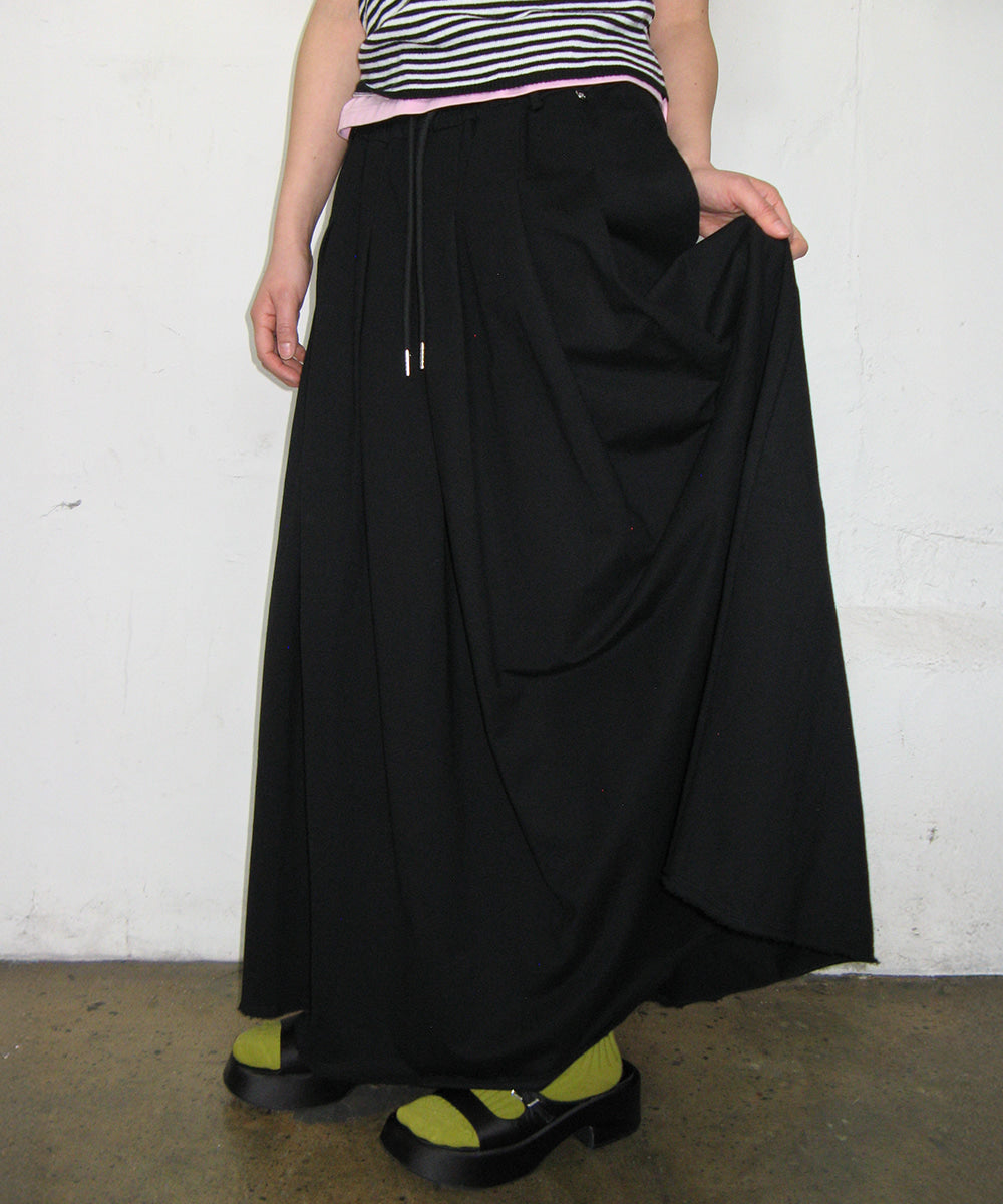 韓國 Ronron Sweat Pleats Long Skirt【RR043】