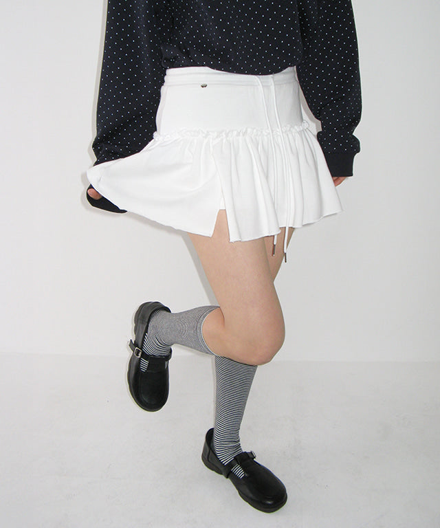 韓國 Ronron Soft Shirring Pantskirt【RR040】
