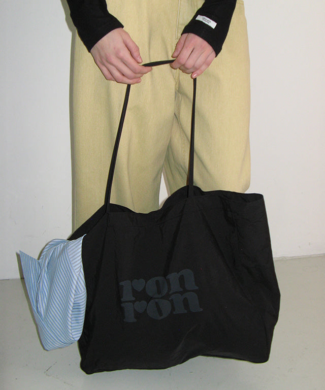 韓國 Ronron Logo Nylon Shopper【RR055】