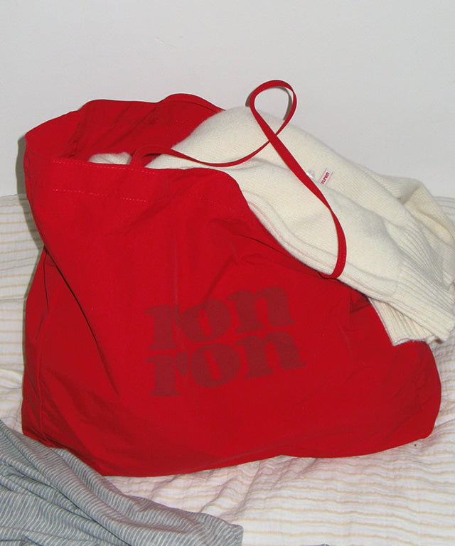 韓國 Ronron Logo Nylon Shopper【RR055】