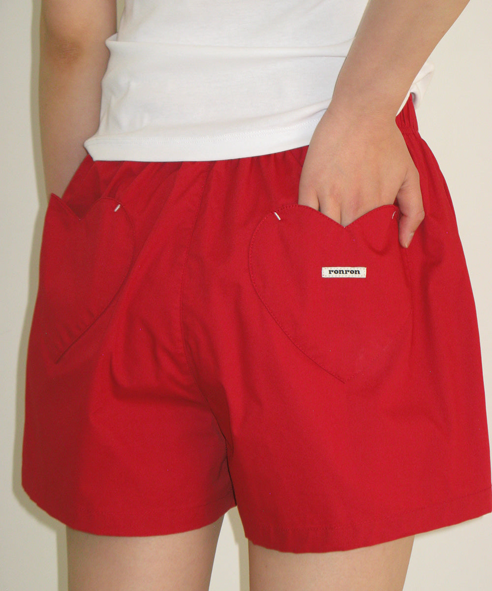 韓國 Ronron Heart Pocket Trunk Short Pants【RR039】