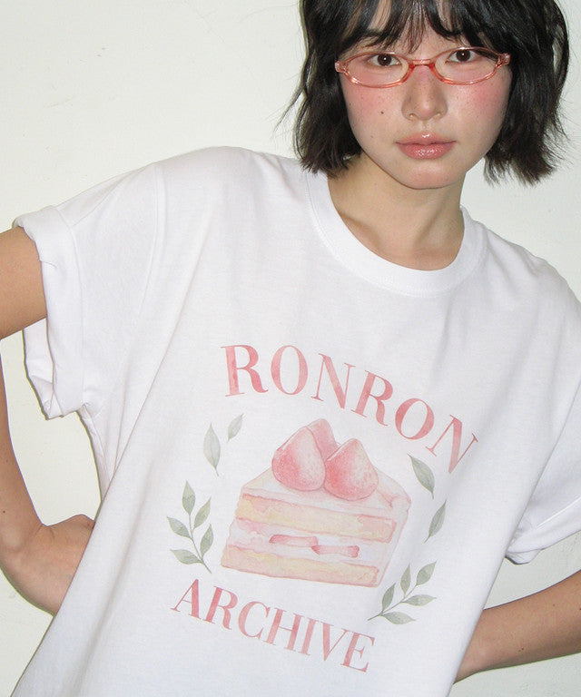 韓國 Ronron Strawberry Cake Basic Fit T Shirt【RR020】