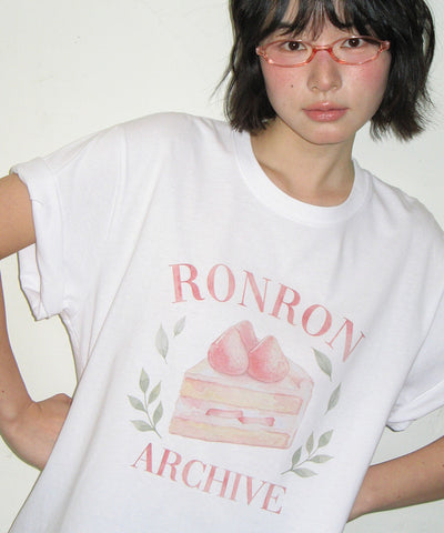 韓國 Ronron Strawberry Cake Basic Fit T Shirt【RR020】