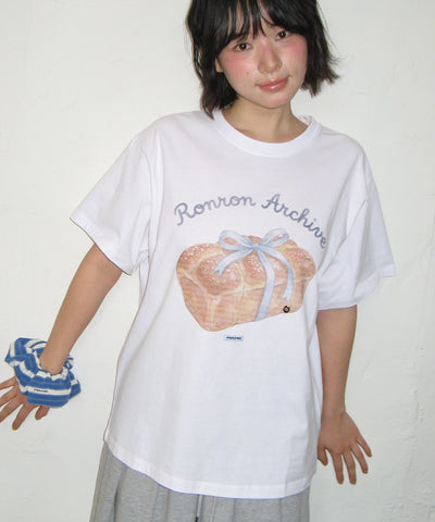 韓國 Ronron Ribbon Toast Basic Fit T Shirt【RR021】