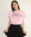 韓國 Ronron Vintage Double Ribbon Basic Fit T Shirt【RR017】