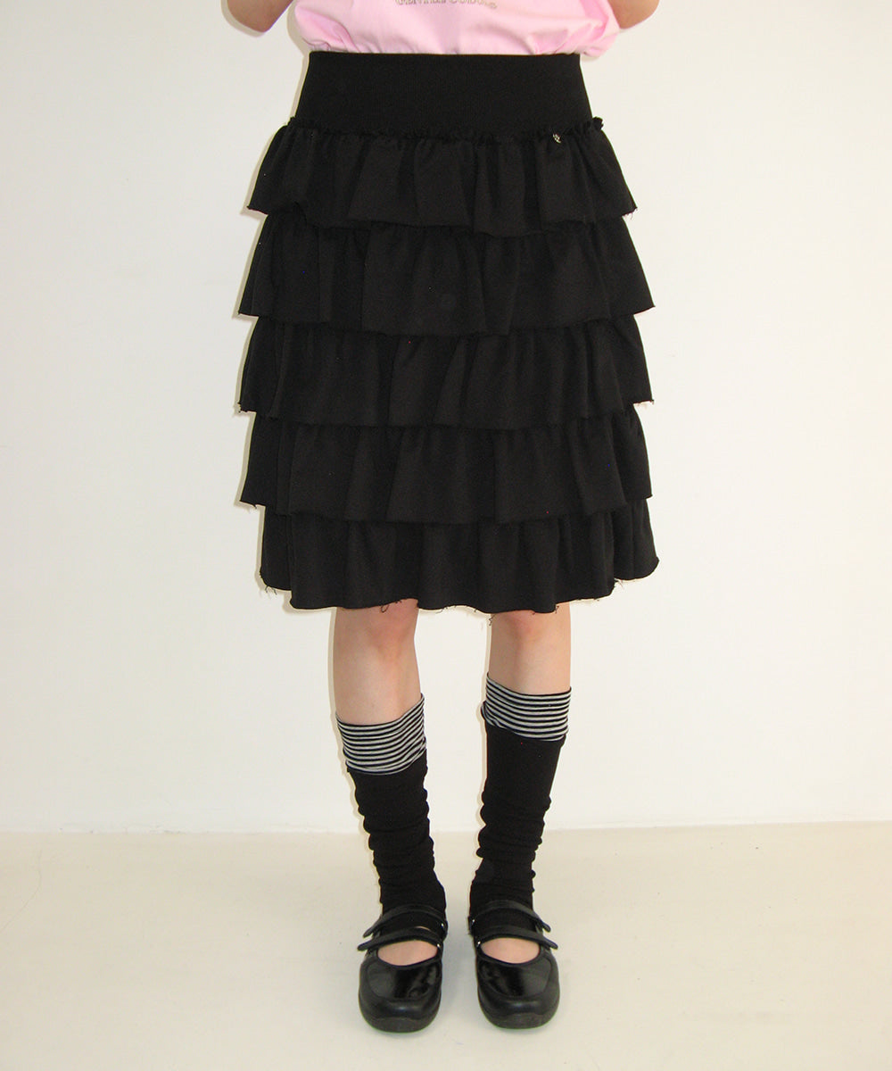 韓國 Ronron Cancan Tiered Midi Skirt【RR042】