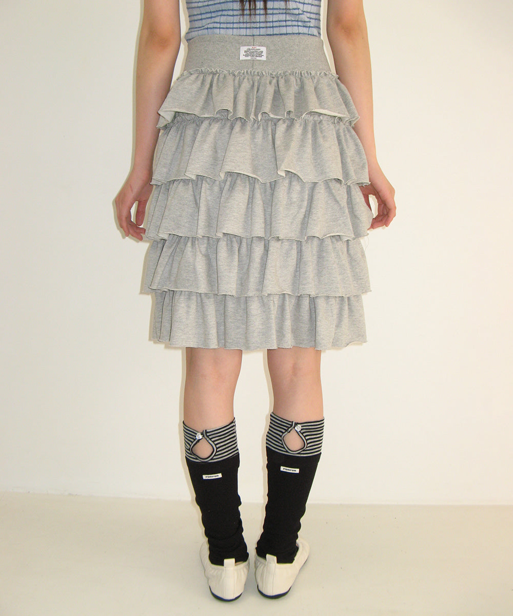 韓國 Ronron Cancan Tiered Midi Skirt【RR042】