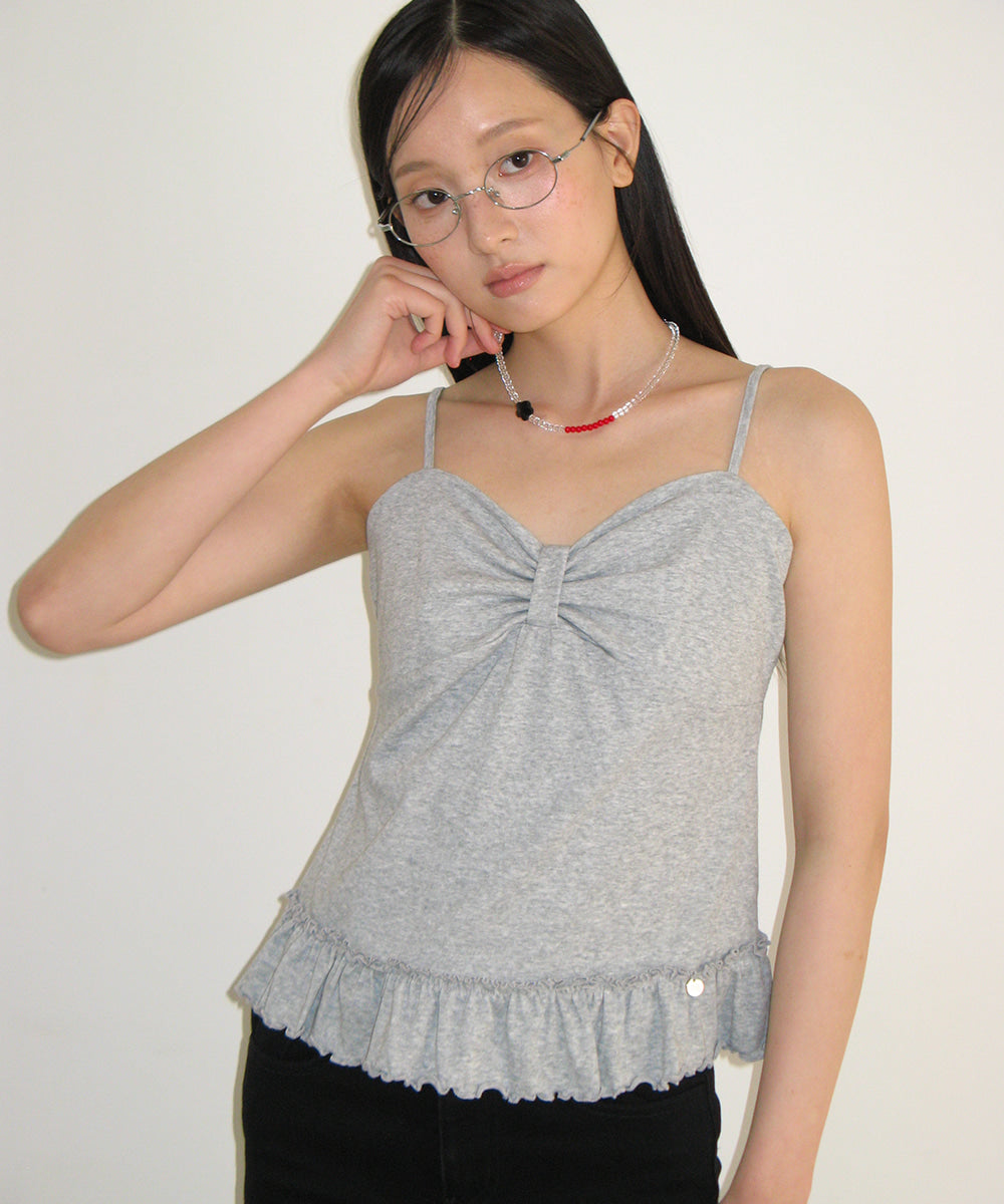 韓國 Ronron Ribbon Frill Sleeveless【RR012】
