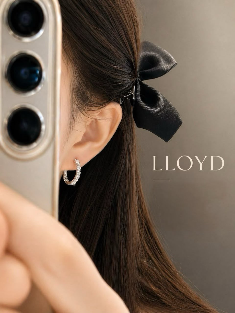 韓國 Lloyd 銀包銅 18mm 網球耳環【SM2422】