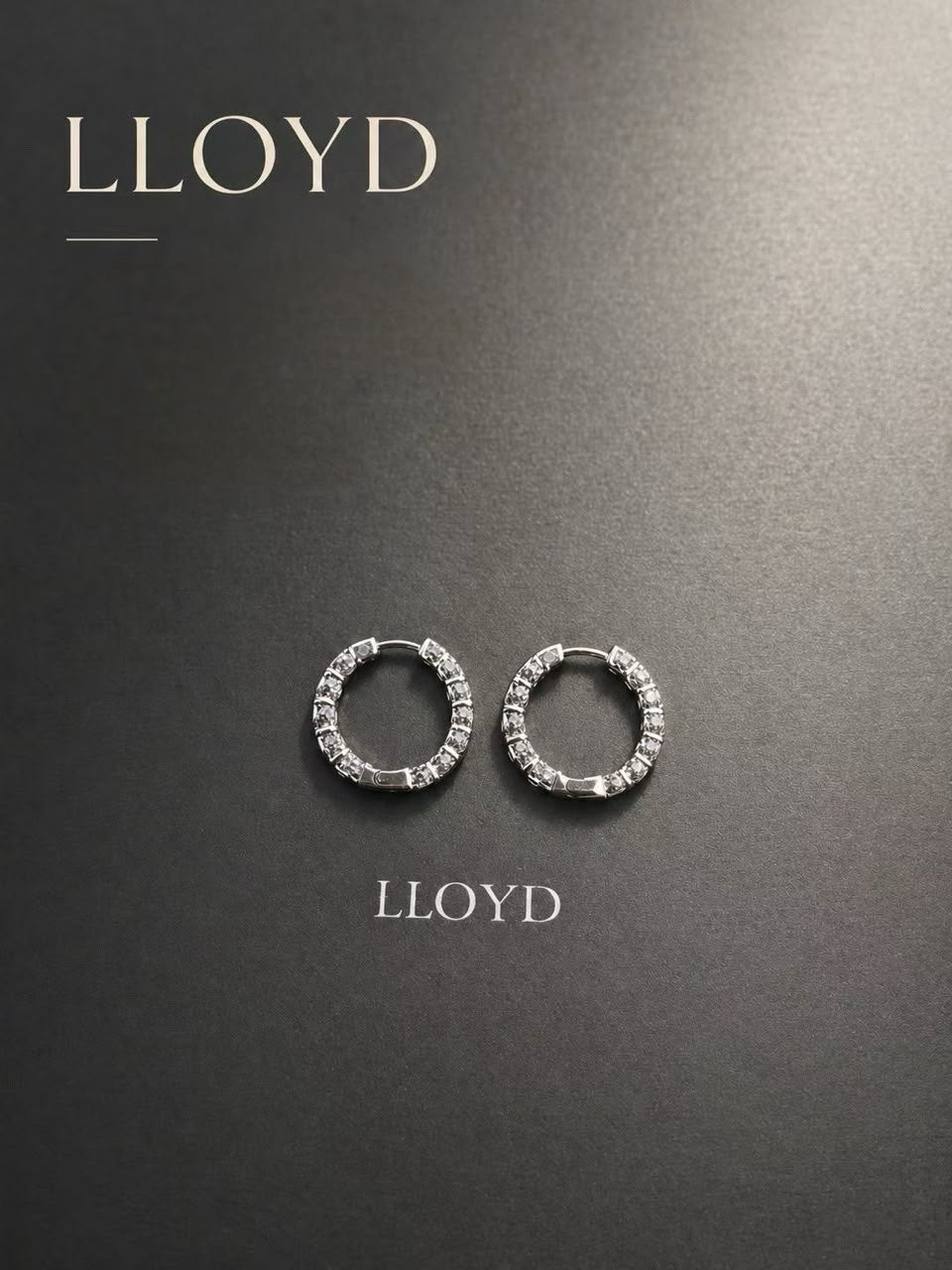 韓國 Lloyd 銀包銅 18mm 網球耳環【SM2422】