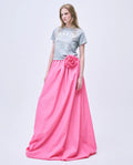 韓國 Mardi Mercredi 臘腸狗花頸鏈印花短袖 TEE【SM2425】