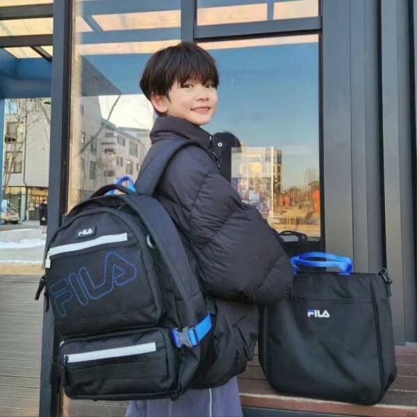 韓國 Fila Kids 基礎款兒童後背包附提袋【SM2428】