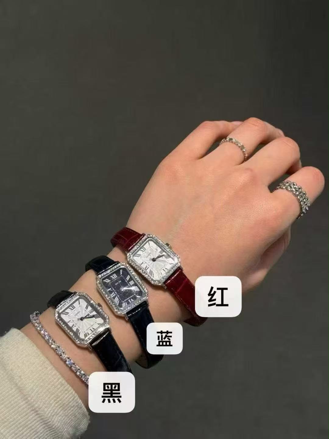 韓國 LLOYD 帶鑽小方錶【SM2150】