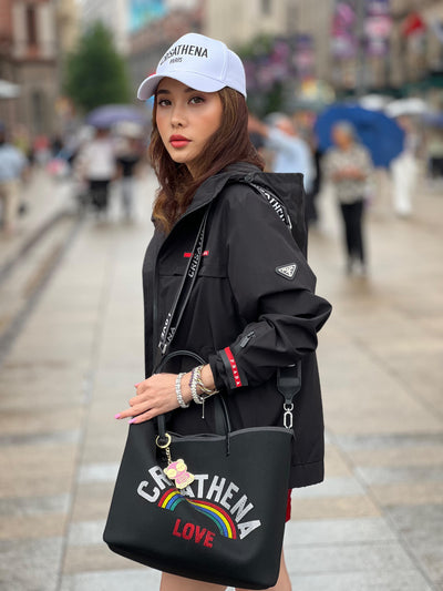 Crisathena Glam RainBow Love Small Tote Bag【SM171】