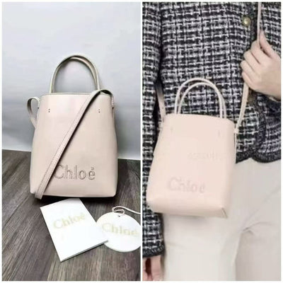 Chloe Sense Micro Tote Bags in Cement Pink [SM1556]