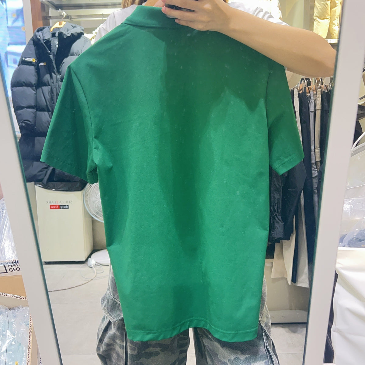 韓國 National Geographic 男女同款 Caridi Piqué Short Sleeve Collared T-shirt【NG854】
