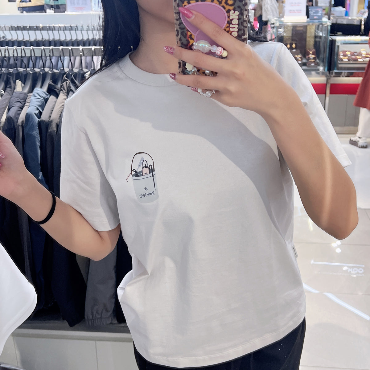韓國 Snowpeak Cotton Botanic Graphic Short Sleeve T-shirt【SN124】